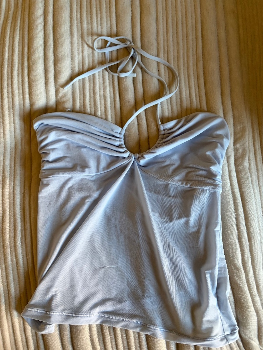 Aritzia sky blue halter top